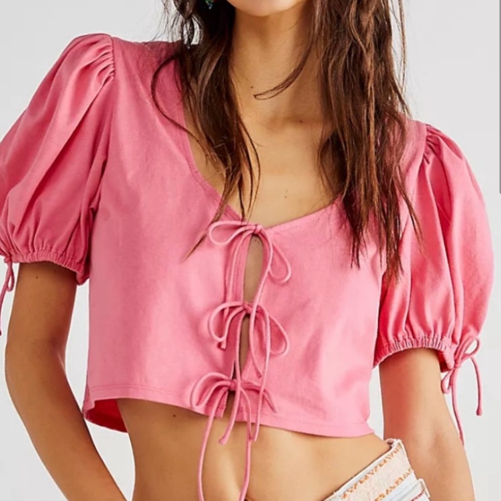 Free People Kitty Top - Pink